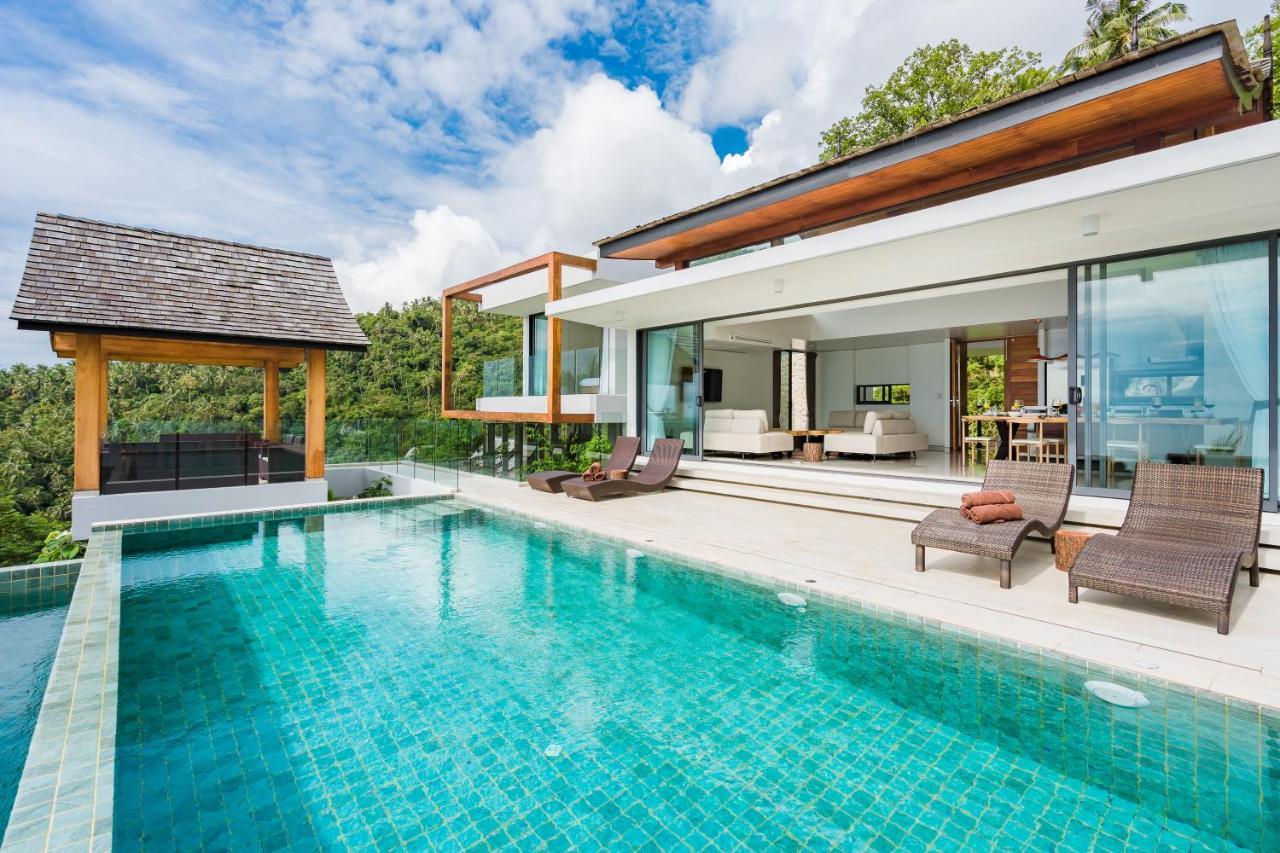 Samui Relax Airfreshing Privacy Modern Luxury Seaview Natural Rainforest Infinity Pool Villa With 3 Beds Suits With Housekeeper Ko Samui Exterior foto