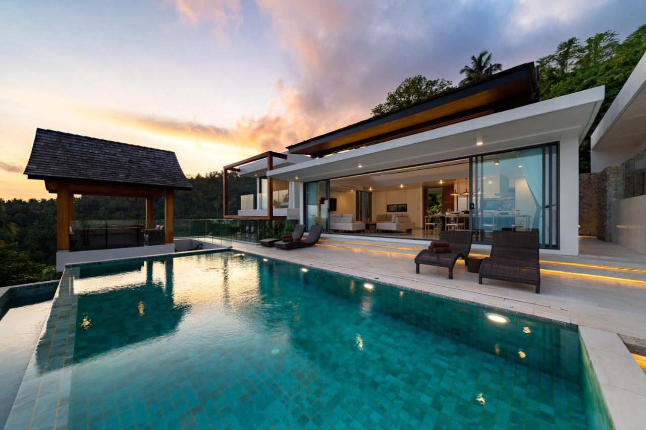 Samui Relax Airfreshing Privacy Modern Luxury Seaview Natural Rainforest Infinity Pool Villa With 3 Beds Suits With Housekeeper Ko Samui Exterior foto