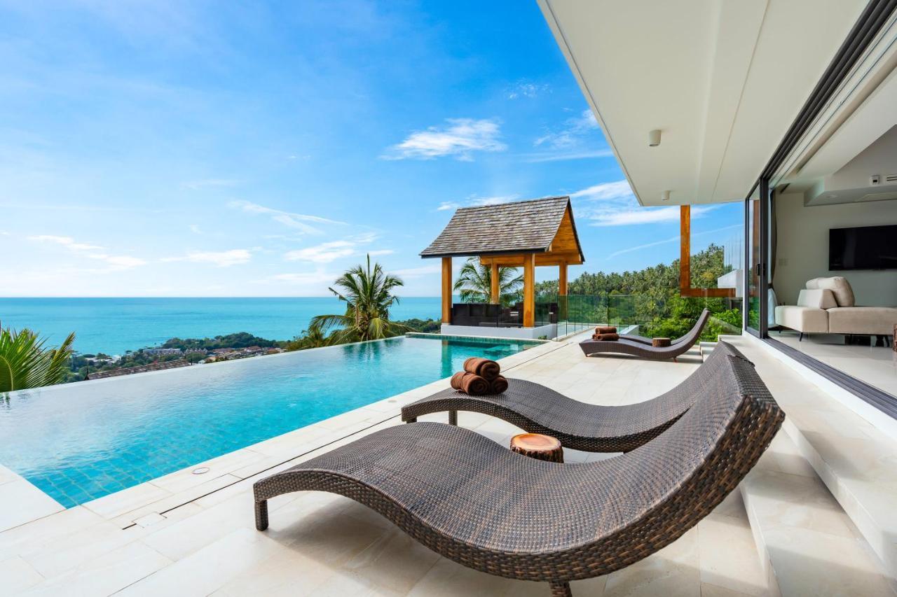 Samui Relax Airfreshing Privacy Modern Luxury Seaview Natural Rainforest Infinity Pool Villa With 3 Beds Suits With Housekeeper Ko Samui Exterior foto