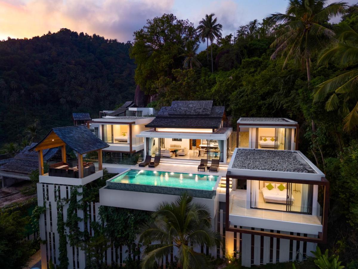 Samui Relax Airfreshing Privacy Modern Luxury Seaview Natural Rainforest Infinity Pool Villa With 3 Beds Suits With Housekeeper Ko Samui Exterior foto