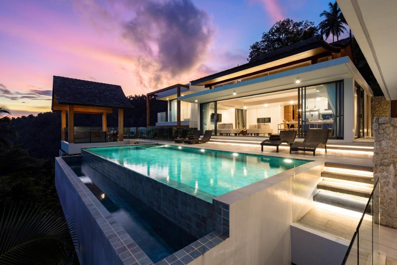 Samui Relax Airfreshing Privacy Modern Luxury Seaview Natural Rainforest Infinity Pool Villa With 3 Beds Suits With Housekeeper Ko Samui Exterior foto